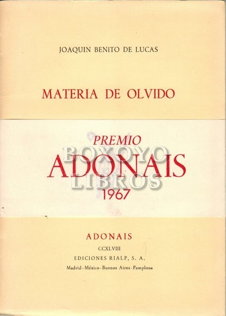 Materia de olvido