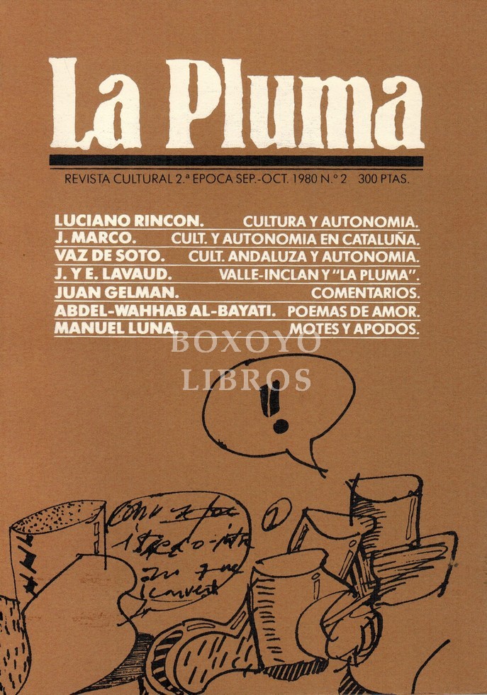 La pluma. Revista cultural. 2ª época Sep-Oct. 1980 Nº 2