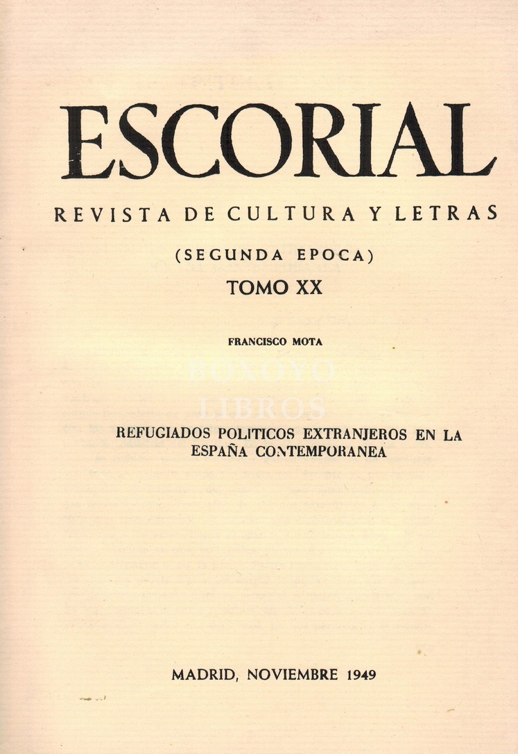 Refugiados políticos extrajeros en la España contemporánea