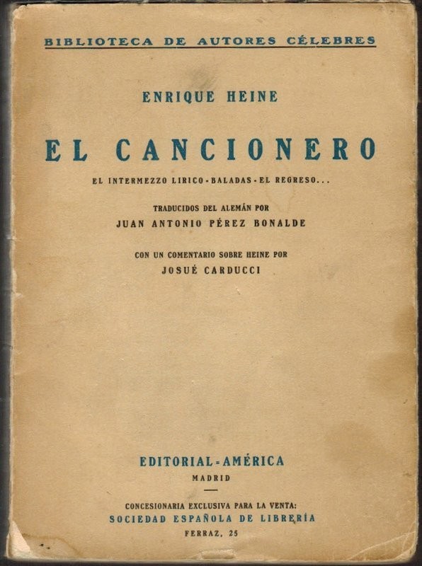 El cancionero. El intermezzo lírico. Baladas. El regreso...