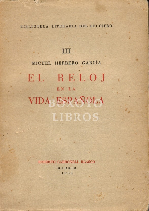 El reloj en la vida española