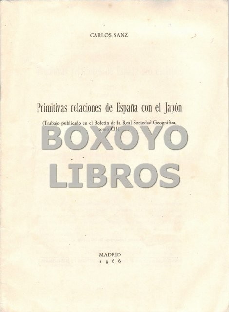 Primitivas relaciones de España con el Japón