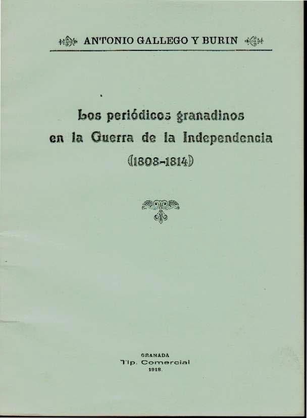 Los periódicos granadinos en la Guerra de la Independencia (1808-1814)