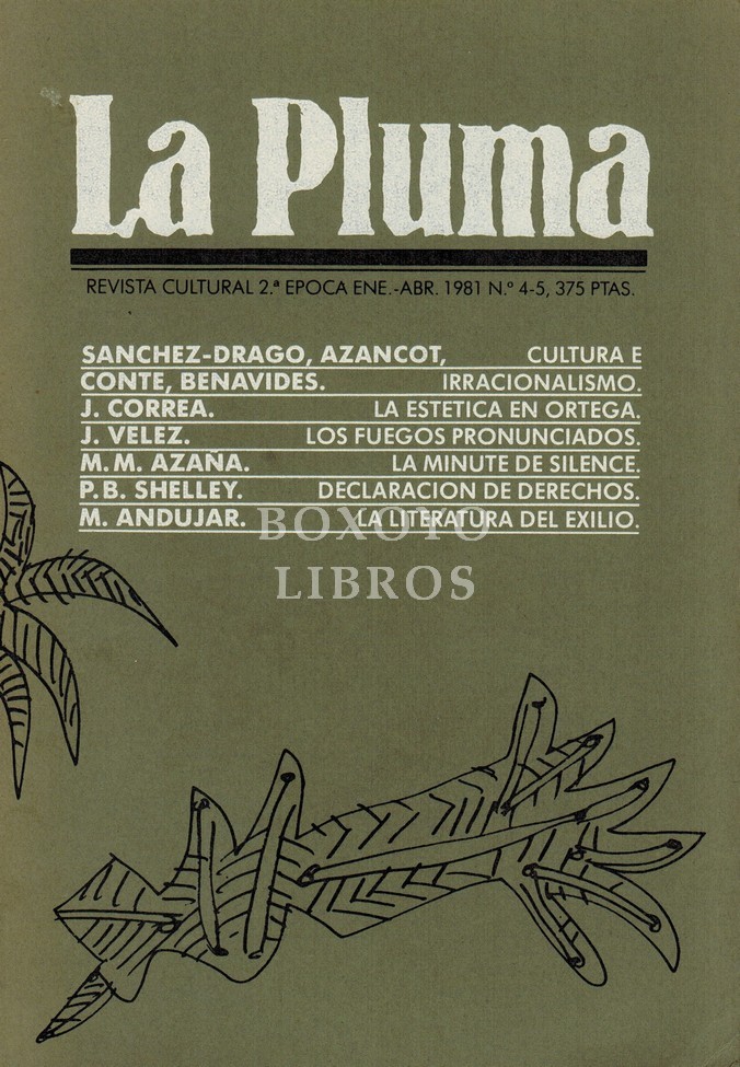 La pluma. Revista cultural. 2ª época Ene.-Abr. 1981 nº 4-5
