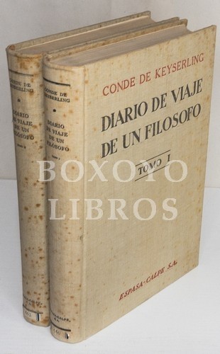 Diario de viaje de un filósofo. Traducción del alemán por Manuel Gómez Morente