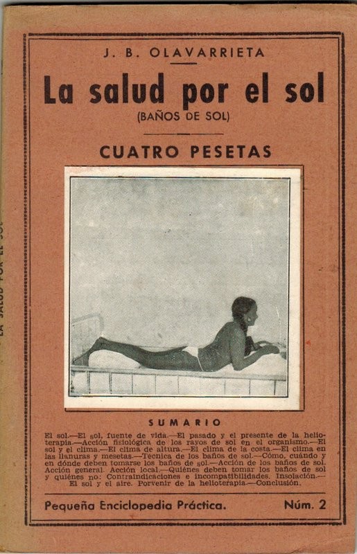 La salud por el sol (Baños de sol)