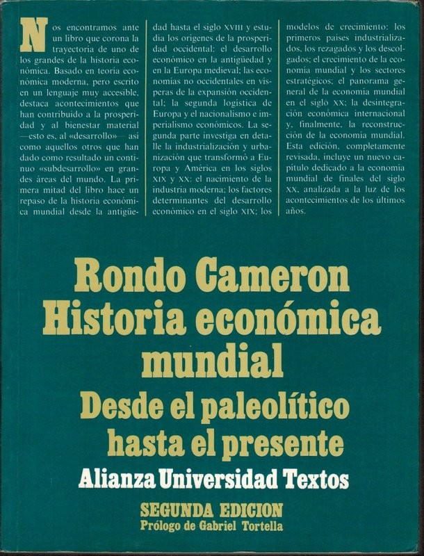 Historia económica mundial. Desde el paleolítico hasta el presente