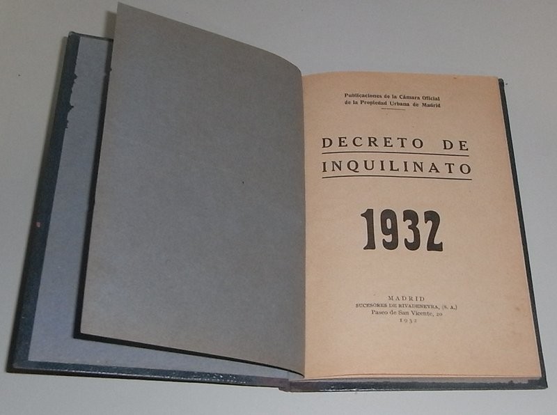 Decreto de Inquilinato 1932