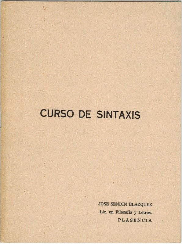 Curso de sintaxis
