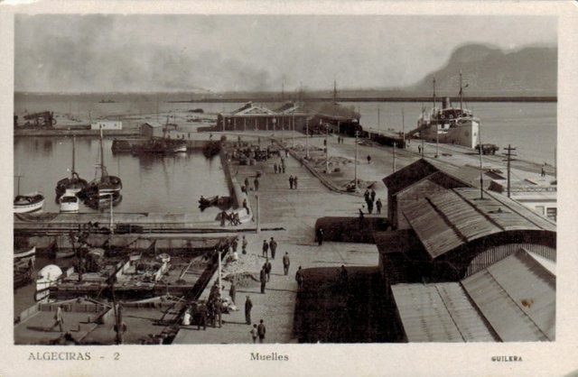 Tarjeta Postal. Algeciras - 2 Muelles