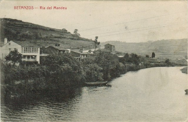 Tarjeta Postal. Betanzos. Ría del Mandeu [A Coruña]