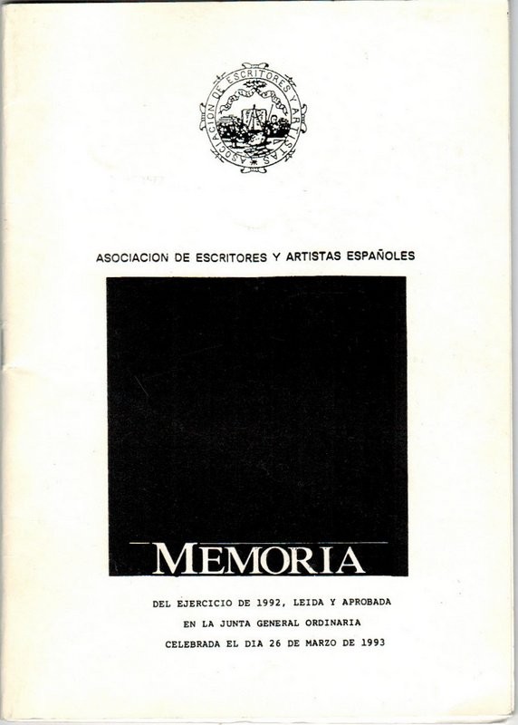 Memoria del ejercicio de 1992, leída en la Junta General Ordinaria de 26 de Marzo de 1993