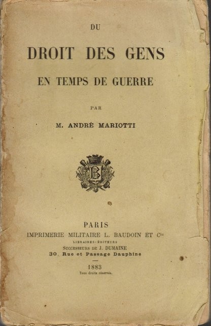 Du droit des gens en temps de guerre