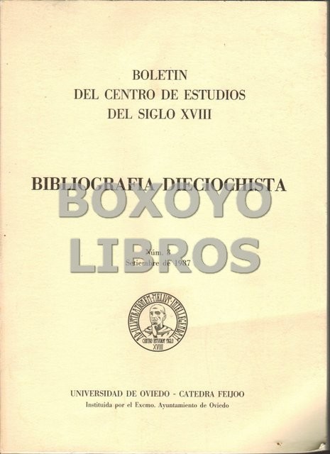 Bibliografía dieciochista. Nº 3. Septiembre de 1987