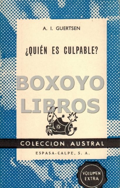 ¿Quién es el culpable?