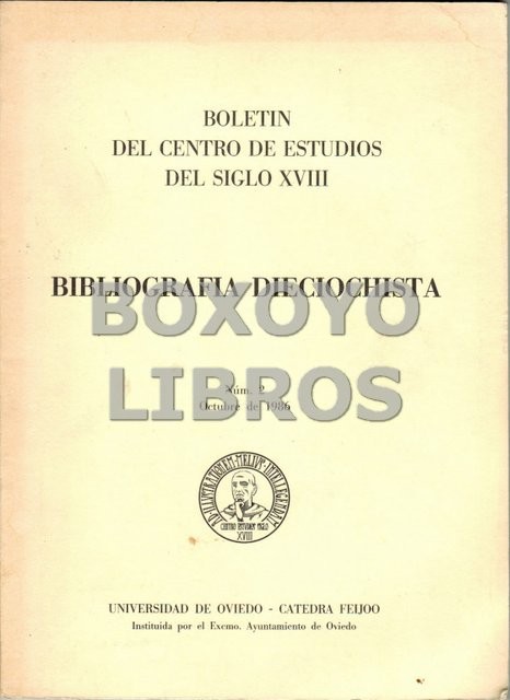 Bibliografía dieciochista. Nº 2. Octubre de 1986