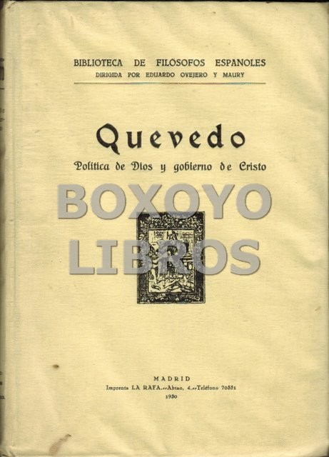 Política de Dios y Gobierno de Cristo