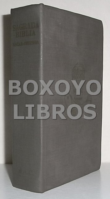 Sagrada Biblia. Versión directa de las lenguas originales