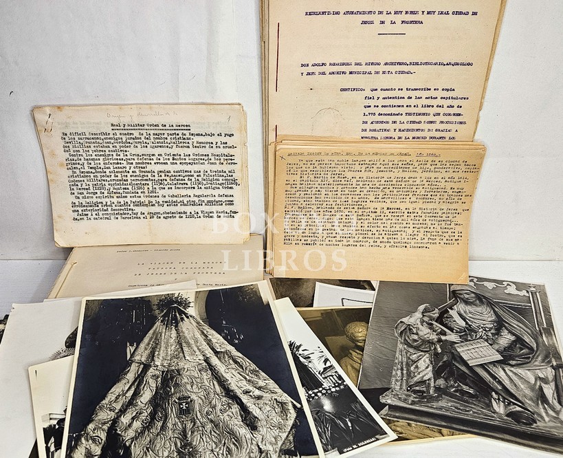 Conjunto de documentos y otros materiales relativos a la Virgen de la Merced, Patrona de jerez