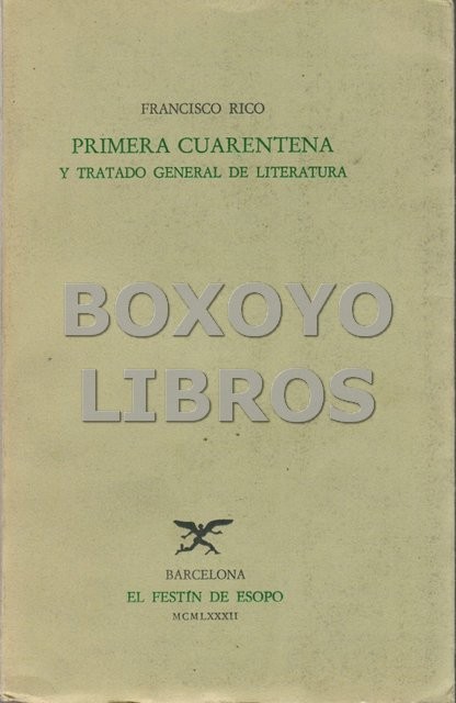 Primera cuarentena y tratado general de literatura