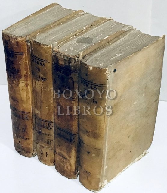 Obras del Venerable P. Maestro.../ de la Orden de Santo Domingo. Tomo V, partes I, II y III,  y tomo VI, parte I, que contienen  la primera, segunda, tercera y cuarta parte de la Introducción del símbolo de la fe