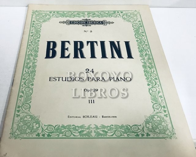 Estudios para piano III. 24 estudios preparatorios a los de J. B. Cramer/ 24 estudos preparatorios aos de J. B. Cramer. Op. 29