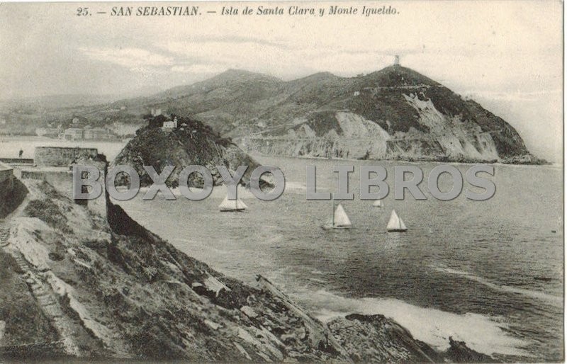 25.- SAN SEBASTIÁN.- Isla de Santa Clara y Monte Igueldo