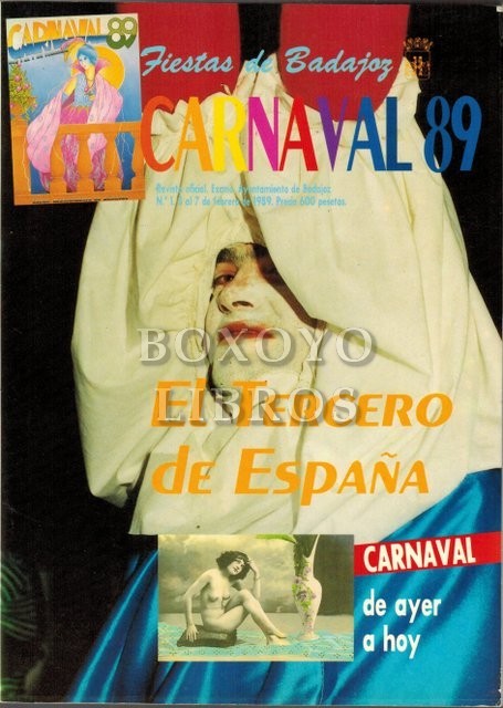 Fiestas de Badajoz. Carnaval 89. El tercero de España
