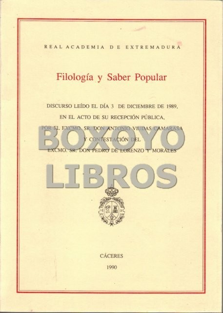 Filología y saber popular