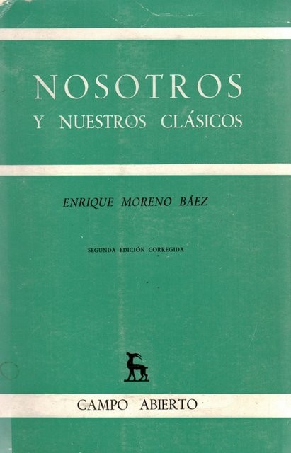 Nosotros y nuestros clásicos. Segunda edición corregida