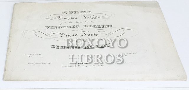 Norma. Tragedia lirica, ridotta per pianoforte a quattro mani da Giulio Alary (Aria finale 'Qual cor tradisti')
