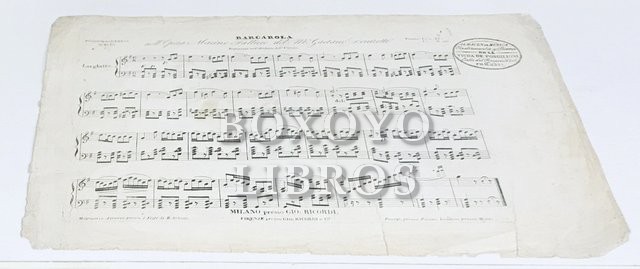 Barcarola, nell Opera Marino Falliero dal M. Gaetano Donizetti