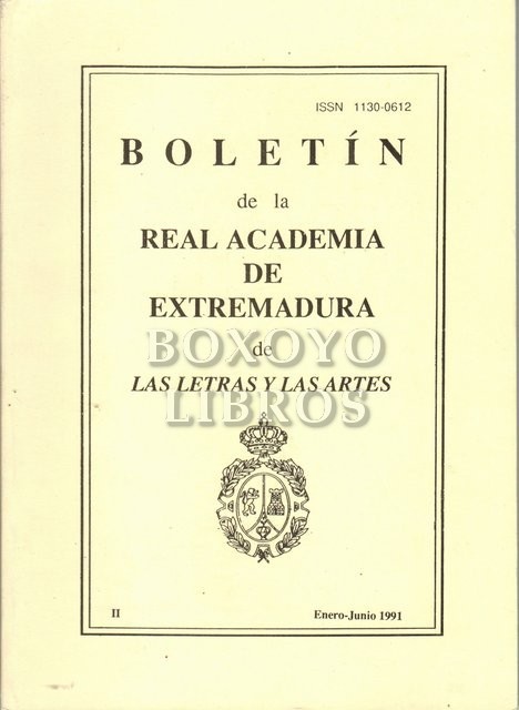 Boletín de la Real Academia de Extremadura de las Letras y las Artes. Tomo II