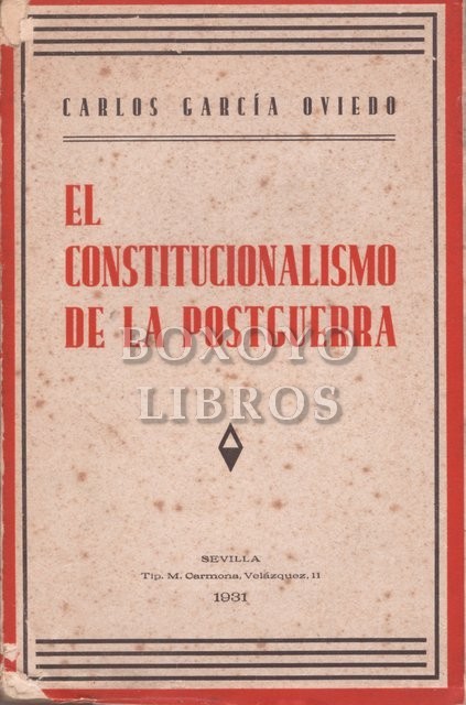 El constitucionalismo de la postguerra