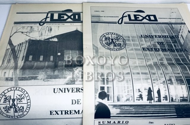 Flexo. Periódico universitario. Universidad de Extremadura. Núms. 1-2  (Abril, Junio-Julio)