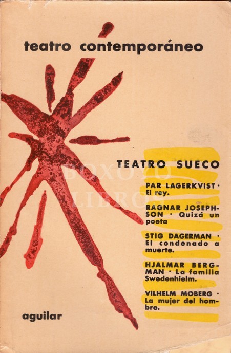 Teatro sueco contemporáneo:  El rey (Par Lagerkvist), Quizá un poeta (Ragnar Josephson), El condenado a muerte (Stig Dagerman)  La familia Swedenhielm (Hjalmar Bergman), La mujer del hombre (Vilhem Moberg). Prólogo de Juan Eduardo Zúñiga. Traducción de Ja