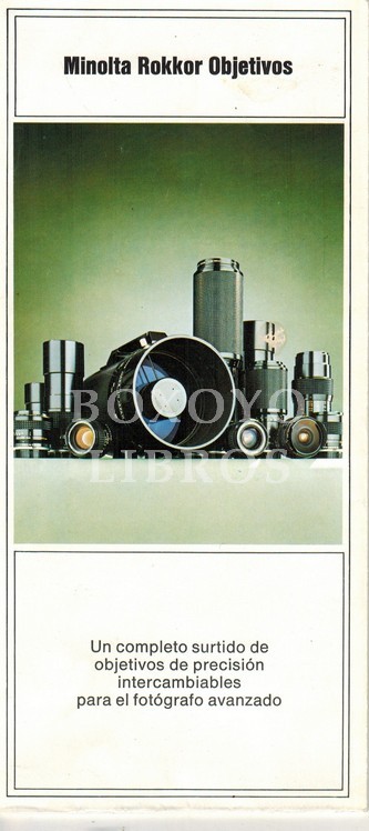 Catálogo publicitario Minolta Rokkor Objetivos