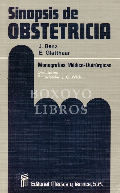 Sinopsis de Obstetricia. 70 figuras, la mayor parte a dos colores dibujadas por Karl Heinz Seeber. Traducción de la edición alemana por el Dr. Juan Díaz Vázquez