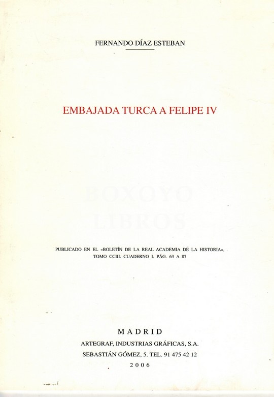 Embajada turca a Felipe IV