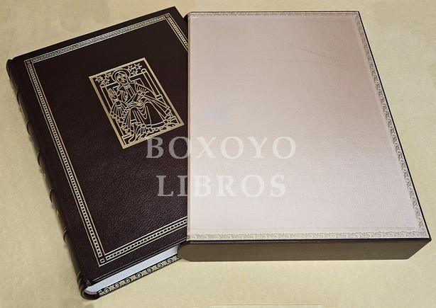 Liber Sancti Iacobi. Codex calixtinus Libro primero. Comienza el Libro I de Santiago el Zebedeo, patrón de Galicia, acerca de su Liturgia. Ilustrado por Celedonio Perellón