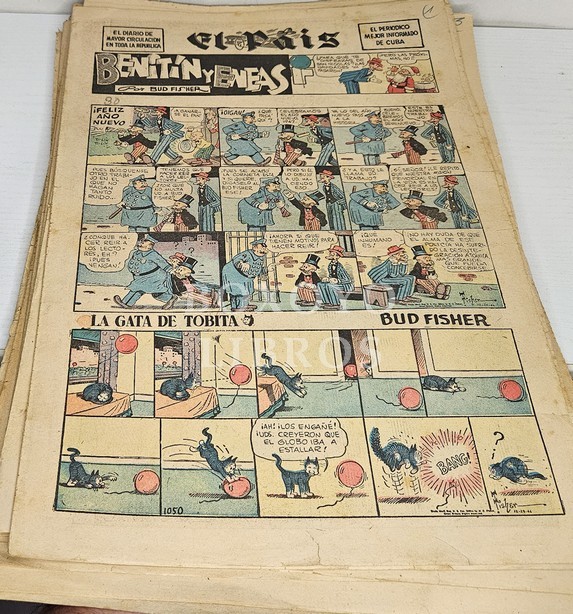 Comics. Suplemento del periódico El País, La Habana. Años 40