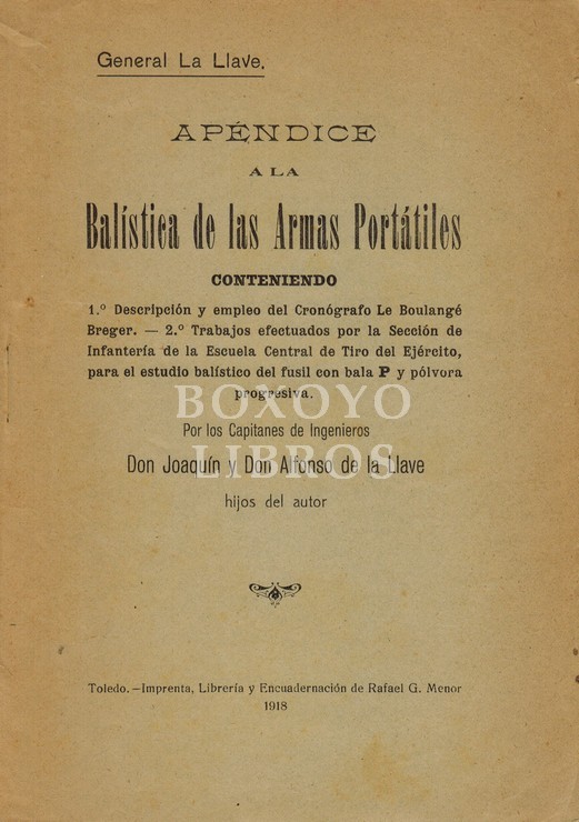 Apéndice a la Balística de las armas portátiles