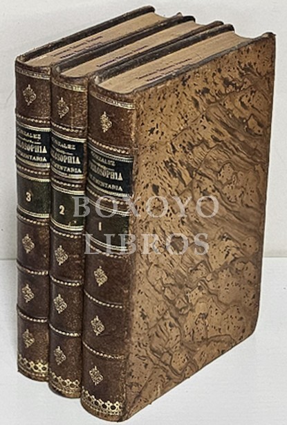 Philosophia elementaria ad usum academicae ac praesertim ecclesiasticae juventutis. Opera et Studio. Tomos I-II y III