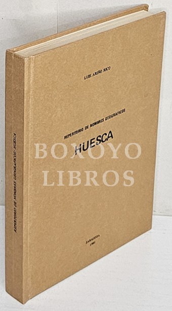 Repertorio de nombres geográficos. Huesca