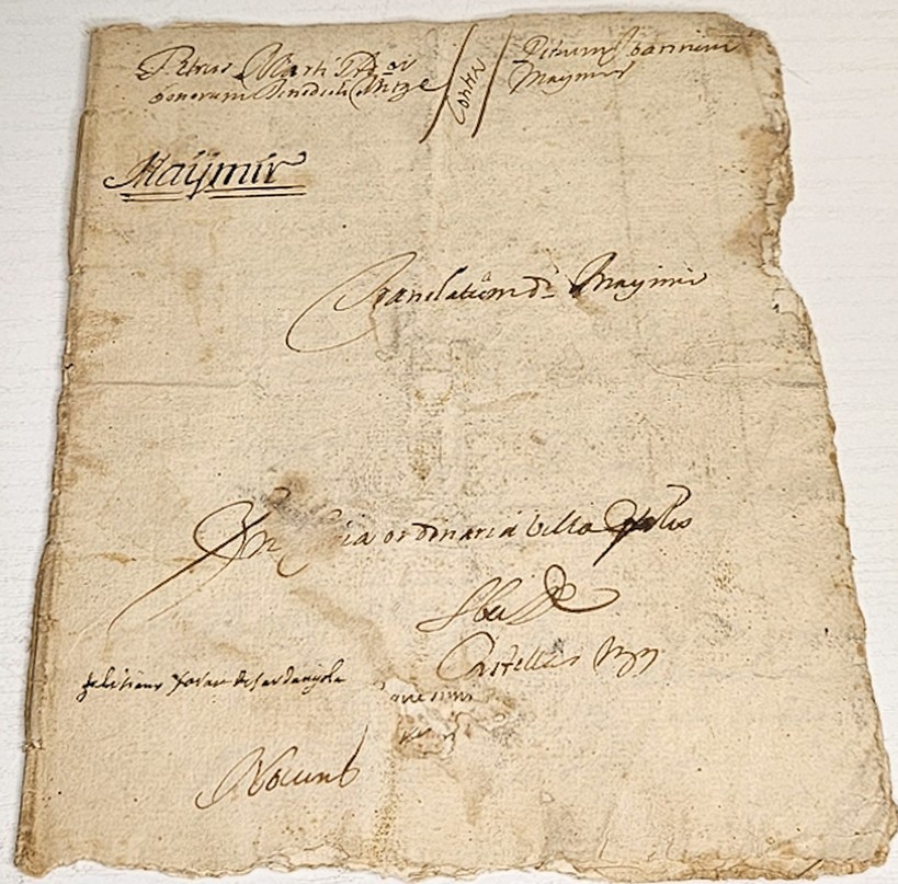 Pleito por un arriendo de tierras. Barcelona 1718-19