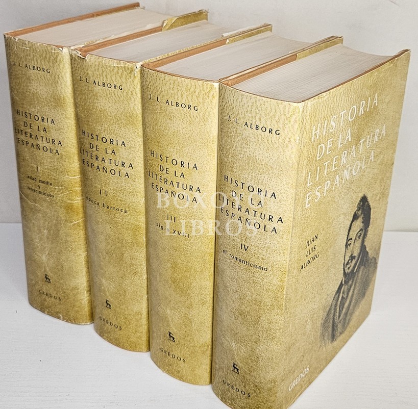 Historia de la Literatura Española. Edad Media y Renacimiento. Segunda edición ampliada/ Época Barroca. Segunda edición con índices de nombres y obras/ Siglo XVIII/ El Romanticismo