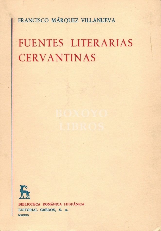 Fuentes literarias cervantinas