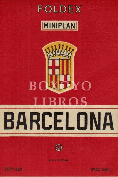 Foldex. Miniplan. Barcelona. Escala: 1/8300