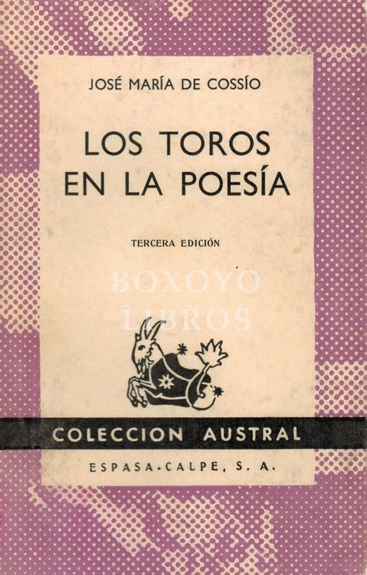 Los toros en la poesía (Antología). Tercera edición