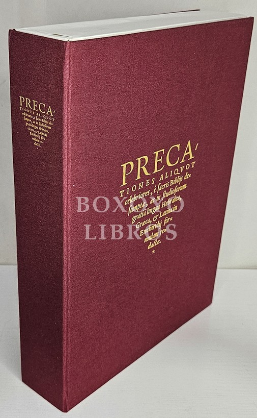 Precationes aliquot celebriores, è sacris Bibliis desumptae, ac in studiosorum gratia lingua Hebraica, Graeca et Latina in Enchiridii formulam redactae/ Plegarias bíblicas. Estudio, traducción y notas César Chaparro Gómez
